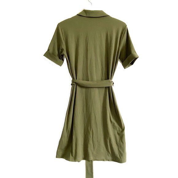 Joie Jadallah moss green ponte dress, size XS, New with tag - Picture 2 of 11